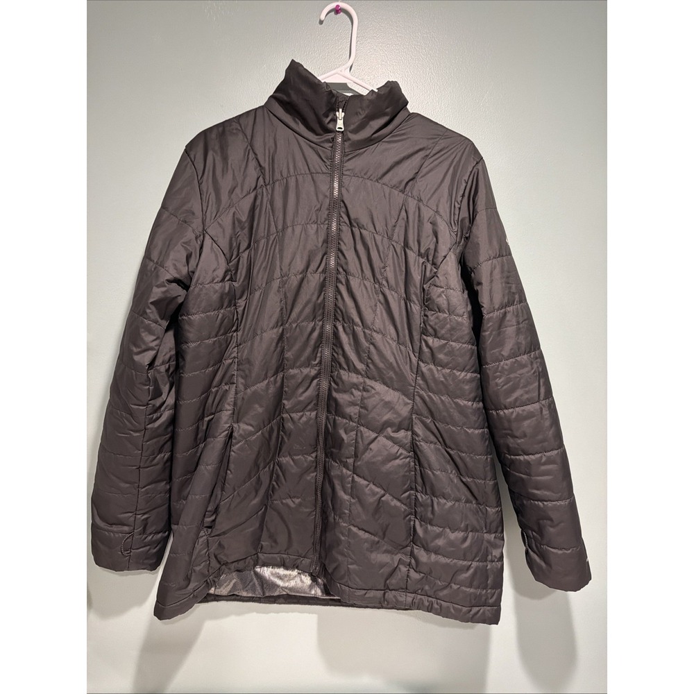 Columbia Interchange Omni-Heat Quilted Puffer Jacket Full Zip Black Women's XL
